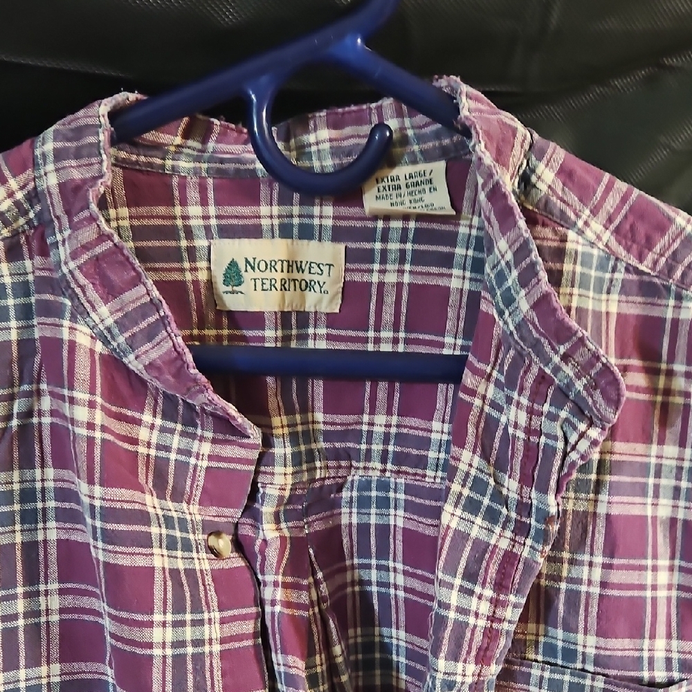 Northwest Territory Purple Checkered Shirt